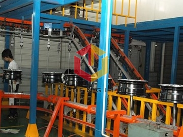 汽車輪殻噴涂線