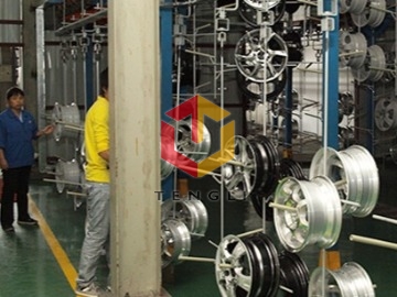 汽車輪殻噴涂線